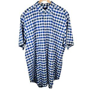 Ralph Lauren Size XLT Checkered Shirt Button Down Preppy Coastal Cotton